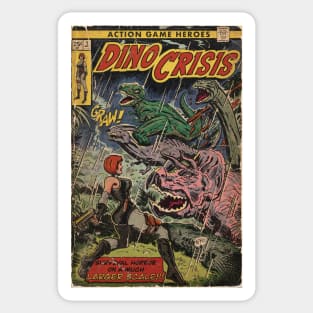 Dino Crisis comic cover fan art Sticker